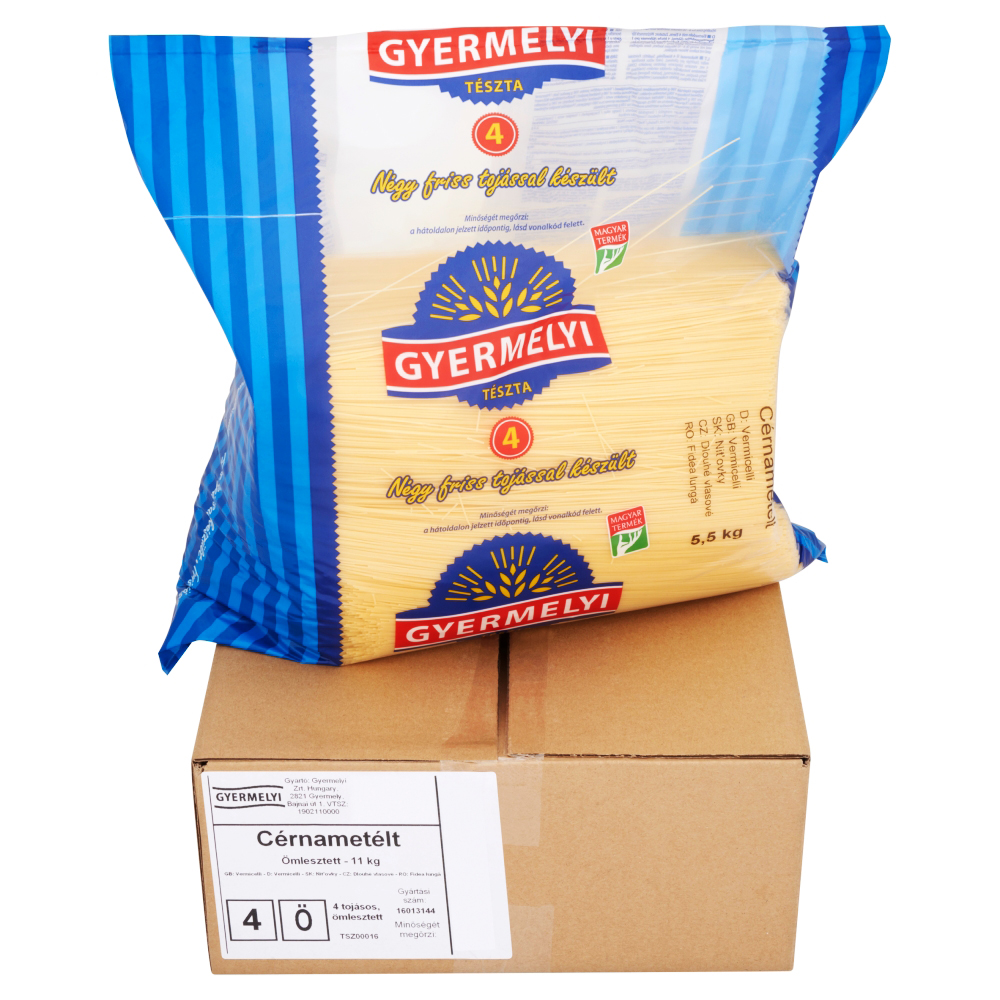 Gyermelyi négytojásos Cérnametélt 11kg